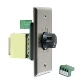 AtlasIED 10 Watt Single Gang Stainless Steel 70.7V Commercial Attenuator